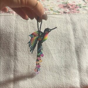 Colorful Beaded‎ Hummingbird Ornament/Charm
